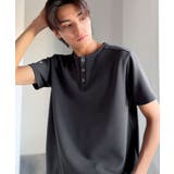 【接触冷感機能付き】肩切り替えショート丈ダンボール素材ヘンリーネックTシャツ S… | Classical Elf Men | 詳細画像25