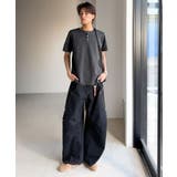 【接触冷感機能付き】肩切り替えショート丈ダンボール素材ヘンリーネックTシャツ S… | Classical Elf Men | 詳細画像29