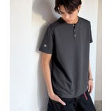 【接触冷感機能付き】肩切り替えショート丈ダンボール素材ヘンリーネックTシャツ S… | Classical Elf Men | 詳細画像30