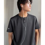 【接触冷感機能付き】肩切り替えショート丈ダンボール素材ヘンリーネックTシャツ S… | Classical Elf Men | 詳細画像33