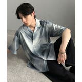 「脱、平凡。」総柄プリントオーバーサイズドレープ半袖シャツ Oversized | Classical Elf Men | 詳細画像23