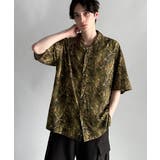「脱、平凡。」総柄プリントオーバーサイズドレープ半袖シャツ Oversized | Classical Elf Men | 詳細画像31