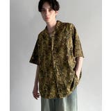 「脱、平凡。」総柄プリントオーバーサイズドレープ半袖シャツ Oversized | Classical Elf Men | 詳細画像34