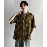 「脱、平凡。」総柄プリントオーバーサイズドレープ半袖シャツ Oversized | Classical Elf Men | 詳細画像35