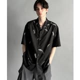 「脱、平凡。」総柄プリントオーバーサイズドレープ半袖シャツ Oversized | Classical Elf Men | 詳細画像5