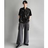 「脱、平凡。」総柄プリントオーバーサイズドレープ半袖シャツ Oversized | Classical Elf Men | 詳細画像6