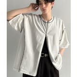 オフホワイト | 「1枚でも羽織でも。」インサイドアウト仕様2wayダブルジップTシャツ | Classical Elf Men