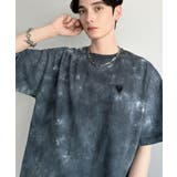 ブラック | 「視線を独り占め。」タイダイ染め刺繍入りオーバーサイズTシャツ Tie Dye | Classical Elf Men