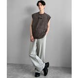 紐刺繍スノーウォッシュ加工ノースリーブTシャツ String Embroider… | Classical Elf Men | 詳細画像20 