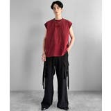 紐刺繍スノーウォッシュ加工ノースリーブTシャツ String Embroider… | Classical Elf Men | 詳細画像25 