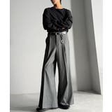 「美しい落ち感。」 ワンタックセンタープレスフレアスラックス One | Classical Elf Men | 詳細画像13