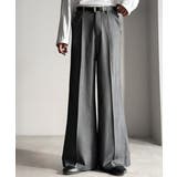 チャコール | 「美しい落ち感。」 ワンタックセンタープレスフレアスラックス One | Classical Elf Men