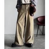 ベージュ | 「無骨さを纏う。」綿100％ダック素材ダブルニーデザインパンツ Duck | Classical Elf Men