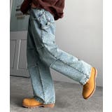 ブルー | 「360°無敵」ペインターパラシュートタックデニムパンツ Painter | Classical Elf Men