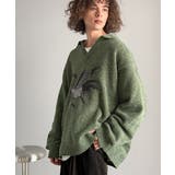 「個性で遊ぶ。」モール糸使いルースター柄襟付きVネックセーター Chenille | Classical Elf Men | 詳細画像14