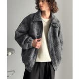 シャギーファー素材2way襟デザインブルゾン Shaggy Fur | Classical Elf Men | 詳細画像17