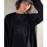 ブラック | 「一軍確定。」フリンジパッチワーク使いリラックスTシャツ Fringe and | Classical Elf Men