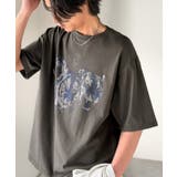 チャコールグレーB | 綿100％ ワンポイント刺繍入り ヴィンテージ | Classical Elf Men