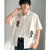 オフホワイト | 【接触冷感機能付き】サガラ刺繍フラワーステッチシャツ Cool Touch | Classical Elf Men