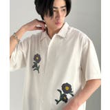 【接触冷感機能付き】サガラ刺繍フラワーステッチシャツ Cool Touch | Classical Elf Men | 詳細画像4 