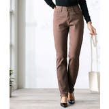 ブラウン | スーパーストレッチスキニー無地レギュラーデニム&チノパンツ(フルレングス) | Classical Elf 