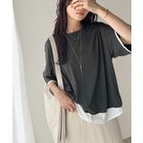 重ね着風クルーネックTシャツ(半袖) | Classical Elf | 詳細画像22