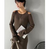 ヘルシーに大人の肌魅せ。肩開きニットワンピース | Classical Elf  | 詳細画像12 