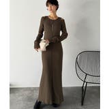 ヘルシーに大人の肌魅せ。肩開きニットワンピース | Classical Elf  | 詳細画像14 