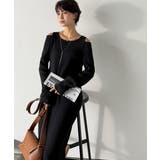 ヘルシーに大人の肌魅せ。肩開きニットワンピース | Classical Elf  | 詳細画像4 