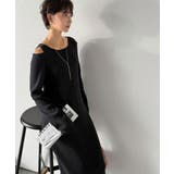 ヘルシーに大人の肌魅せ。肩開きニットワンピース | Classical Elf  | 詳細画像6 