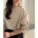 ライトベージュ | 【Classical Evon】上品なフリルデザインで、袖先に華やぎを。ジョーゼ… | Classical Elf