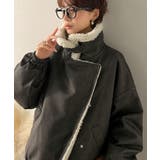 着こなす、こなれ感。ヴィンテージ加工ライダースボアジャケット | Classical Elf | 詳細画像12