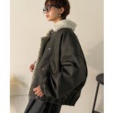 着こなす、こなれ感。ヴィンテージ加工ライダースボアジャケット | Classical Elf | 詳細画像1