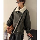 着こなす、こなれ感。ヴィンテージ加工ライダースボアジャケット | Classical Elf | 詳細画像4