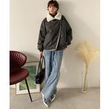 着こなす、こなれ感。ヴィンテージ加工ライダースボアジャケット | Classical Elf | 詳細画像6