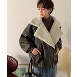 着こなす、こなれ感。ヴィンテージ加工ライダースボアジャケット | Classical Elf | 詳細画像7