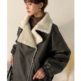 着こなす、こなれ感。ヴィンテージ加工ライダースボアジャケット | Classical Elf | 詳細画像8