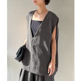 【Classical Evon】シンプルな品をまとう。リネンタッチベスト(Vネッ… | Classical Elf | 詳細画像18