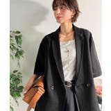 ブラック | 【Classical Evon】さらりと整う、余裕。リネンタッチジャケット(セッ… | Classical Elf