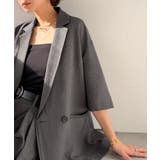 チャコール | 【Classical Evon】さらりと整う、余裕。リネンタッチジャケット(セッ… | Classical Elf