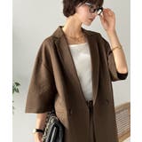 ブラウン | 【Classical Evon】さらりと整う、余裕。リネンタッチジャケット(セッ… | Classical Elf