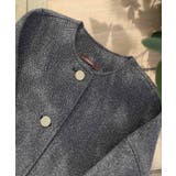 端正な佇まいが導く上品スタイル。ツイードボンディング金釦ノーカラージャケット | Classical Elf  | 詳細画像26 