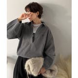 優しい温もり、上品見え。圧縮ニット襟付きキーネックプルオーバー | Classical Elf  | 詳細画像12 