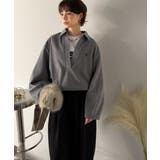 優しい温もり、上品見え。圧縮ニット襟付きキーネックプルオーバー | Classical Elf  | 詳細画像16 