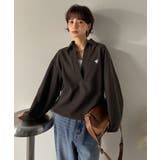 優しい温もり、上品見え。圧縮ニット襟付きキーネックプルオーバー | Classical Elf  | 詳細画像17 