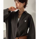 優しい温もり、上品見え。圧縮ニット襟付きキーネックプルオーバー | Classical Elf  | 詳細画像19 