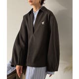 優しい温もり、上品見え。圧縮ニット襟付きキーネックプルオーバー | Classical Elf  | 詳細画像26 