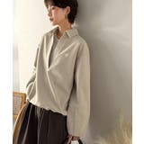 優しい温もり、上品見え。圧縮ニット襟付きキーネックプルオーバー | Classical Elf  | 詳細画像30 