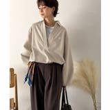 優しい温もり、上品見え。圧縮ニット襟付きキーネックプルオーバー | Classical Elf  | 詳細画像37 