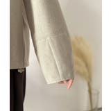 優しい温もり、上品見え。圧縮ニット襟付きキーネックプルオーバー | Classical Elf  | 詳細画像44 